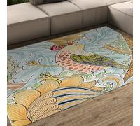 Alfombras Lavables 200x300 Alfombras Retro Art Nouveau Big Bird Strawberry salón alfombras Suaves Antideslizantes Pelo bajo Resistente Manchas no mudable Cocina Comedor