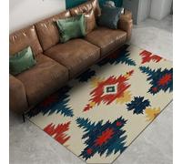 Alfombras Lavables 60x90 Alfombra para Sala de Estar Tribales Aztecas Minimalista Tontería Neutra Dormitorio Antideslizante Gran bajo la Mesa del Comedor Casa Campo