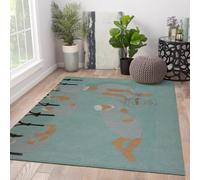 Alfombras Lavables máquina 90x150 Alfombra Sala Juegos alfombras Minimalistas Modernas Estampado Letras Alfombra Antideslizante Pelo bajo moqueta Rectangular fácil Limpiar salón Pasillo