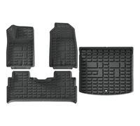 Alfombras Maletero para Chery para Jetour para T1 24 25 LHD TPE Alfombrillas 3D Forro Carga Delantero Trasero Todo Clima Maletero Almohadillas Antideslizantes Pies Alfombrilla Maletero(4 Piezas)