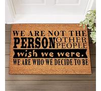 Alfombras No Somos La Persona Que Otras Personas Desearían Que Fuéramos. Decorativa Franela Alfombras Suave Estera Interior para Comedor Dormitorio Cocina 60X40Cm