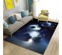 Alfombras Panda Gaming De Animales Bonitos En Terciopelo Francés Impresión 3D Alfombra Antideslizante Decorativa Para El Hogar Suave Y Lavable Sin Desprendimiento De Pelos (COLOR 4,120x180cm)