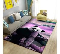 Alfombras Panda Gaming De Animales Bonitos En Terciopelo Francés Impresión 3D Alfombra Antideslizante Decorativa Para El Hogar Suave Y Lavable Sin Desprendimiento De Pelos (COLOR 6,80x120cm)