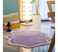 Alfombras para Dormitorio, Alfombra con Forma Irregular De Nubes, Alfombra Bonita para Baño, Dormitorio, Sala De Juegos, Oficina, Piano, Alfombras para Batería(Púrpura,240cmx400cm)