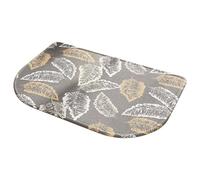 Alfombras para sala de estar, media alfombra de baño para debajo de la puerta, antideslizante, lavable, absorbente, tejida semicircular, alfombra de baño de flores, 31 5 x 47 24 pulgadas (13 estilos