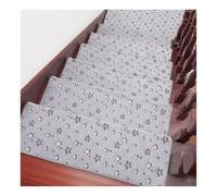 Alfombras Redondeadas con Borde Redondeado Que Brillan en la Oscuridad para escalones de hormigón de Madera en Interiores, sin Cinta Adhesiva, Lavables(B,6pcs 39.4x9.4x1.2)