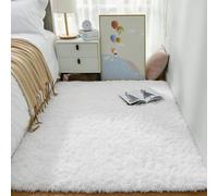 Alfombras Salón 190 x 250 cm Modernas Super Suaves Alfombra Antideslizante Antideslizante para Salón Dormitorio Baño Sofá Silla Cojín, Blanco