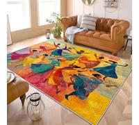 Alfombras Salon de Pelo Corto 200x300 cm Patrones de Mujeres Africanas Alfombras de Habitacion Sala de Extrasuave Vistoso Moderna Alfombra Dormitorio, Alfombra Cocina, Tapete Sala