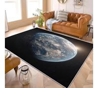 Alfombras Salon de Pelo Corto 60x90 cm La Tierra Desde El Espacio Alfombras de Habitacion Sala de Extrasuave Azul Moderna Alfombra Dormitorio, Alfombra Cocina, Tapete Sala