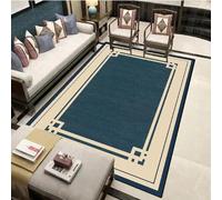 Alfombras Salón Moderno Sencillo Estilo Chino Suave Lujo Antideslizante Alfombras Dormitorio Decoración Hogar Alfombras Suelo Interior Patrón Borde Geométrico Tradicional (Color 5,160x200cm)