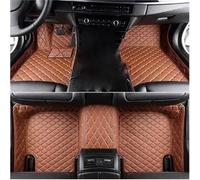 Alfombras talonera para Maserati para Quattroporte 2013 2014 2015 2016 2017 2018 Alfombrillas De Coche De Cobertura Total 3D(Brown 5 Seat)