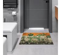 Alfombras Trébol sobre Fondo De Bandera Lavable En Lavadora Estera Interior Impermeable Bienvenida Alfombra para Jardín Fiesta Comedor 60X40Cm