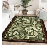 Alfombras Verde Bosque 180x270 Jungle Vine Leaves bohemi Carpet Machine Lavable Antideslizante Suave Pelo bajo Fina Alfombra Dormitorio salón Comedor vivero