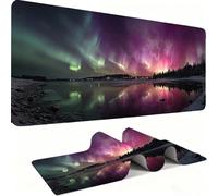 Alfombril Ratón XXL - Alfombril Escritorio, Aurora../Paisaje Mouse Pad MejorVelocidad Precisión, Antideslizante Mousepad, Resistente Salpicaduras Protector MesEscritorio 1200 x 600 x 3mm j0zj-914