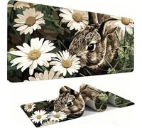 Alfombril Ratón XXL - Alfombril Escritorio, Conejo/Animal Mouse Pad Mejora Velocidad y Precisión, Antideslizante Mousepad, Resistente a Salpicaduras Protector Mesa Escritorio 1000 x 500 x 3mm j0zj182