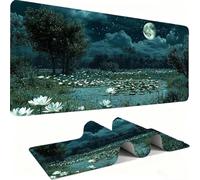 Alfombril Ratón XXL - Alfombril Escritorio, Lotus/Haiyue Mouse Pad Mejora Velocidad y Precisión, Antideslizante Mousepad, Resistente a Salpicaduras Protector Mesa Escritorio 1500 x 800 x 3mm j0zj-716