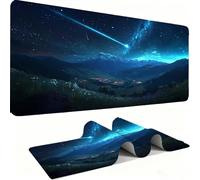 Alfombril Ratón XXL - Alfombril Escritorio, Meteoro/Paisaje Mouse Pad MejorVelocidad Precisión, Antideslizante Mousepad, Resistente Salpicaduras Protector MesEscritorio 1000 x 500 x 3mm j0zj-538