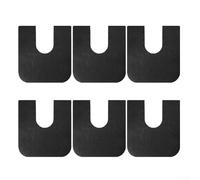 Alfombrilla absorbente en forma de U para inodoro con capa base protectora para proteger el suelo de daños durante el uso diario en el baño (B)