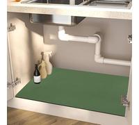 Alfombrilla absorbente para fregadero de cocina, 50 x 80 cm, de secado rápido, antideslizante, con respaldo de goma, resistente a las manchas, para debajo del fregadero, color verde, ideal para uso