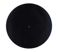 Alfombrilla Acrílica para Tocadiscos, Alfombrilla Antiestática para Tocadiscos de 12 Pulgadas, con Efecto Luminoso, Compatible con Discos de 33 1/3 Rpm y 45 Rpm (Negro