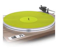 Alfombrilla Acrílica para Tocadiscos, Alfombrilla para Tocadiscos de 12 Pulgadas, Calidad de Graves Más Ajustada, Reduce el Ruido, Alfombrilla Deslizante para Plato de (Amarillo