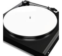 Alfombrilla Acrílica para Tocadiscos, para Tocadiscos de Vinilo LP, Profesional que Reduce el Ruido del Polvo Estático, para Tocadiscos de 12 Pulgadas (blanco brillante)