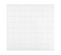 Alfombrilla adhesiva de baja adherencia con cuadrícula para estarcido y mezcla de tinta, 21 x 21 cm, multiusos, antideslizante, transparente, fotopolímero, para hacer tarjetas, mantiene tu cartulina