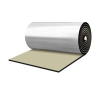 Alfombrilla aislante reflectante de espuma de aluminio para una mejor reflexión del calor y amortiguación del sonido, perfecta para el hogar, garaje y aislamiento de vehículos