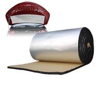 Alfombrilla Aislante Térmica Y Acústica Para Coche | Fibra De Aluminio + Algodón Hoja De Aislamiento Térmico Ignífuga De Lámina De Plata De 100 × 150 Cm / 100 × 200 Cm Para Capó Del Motor, Techo Y Pis