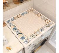 Alfombrilla Alféizar Ventana Alfombrilla Antideslizante para Lavadora y Secadora, Funda Impermeable con Estampado Floral para Secadora, Protector Decorativo para Lavadora(Style A,16x30in(41x76cm))