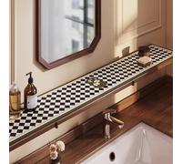 Alfombrilla Alféizar Ventana Alfombrilla con Estampado Para El Alféizar de la Ventana Del Baño, Funda Absorbente para Balcón, Cojín de Tierra de Diatomeas para Alféizare(Style D,90x10cm(35x4in))