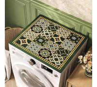 Alfombrilla Alféizar Ventana Alfombrilla Protectora para Secadora con Estampado, Funda Absorbente para Lavadora, Almohadilla Antideslizante Decorativa a Prueba de Polvo(Style A,70x85cm(28x33in))