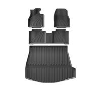 Alfombrilla Alfombrillas Alfombrilla Maletero Delantero Trasero Revestimiento Carga Accesorios para Toyota BZ4X 2023 2024 2025(23Solterra LHD 4 Piezas)