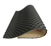 Alfombrilla amortiguadora acústica de espuma negra de 2 cm de grosor para reducir el ruido de la carretera y el rugido del motor en el interior y exterior del vehículo (50 x 80 cm)