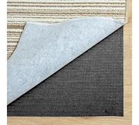 Alfombrilla Antideslizante 125 x 140 cm Multiusos de PVC Cortable, Alfombrilla Antideslizante para Alfombra/Base Paras Alfombras, Negro