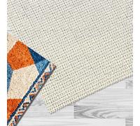 Alfombrilla Antideslizante 46 x 72 cm Protección contra El Deslizamiento Base Antideslizante Alfombra Multiusos para Paletas, Estantes, Cajones, Colchones, Sofás, Blanquecino