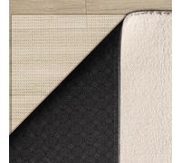 Alfombrilla Antideslizante 50 x 165 cm de PVC Estera de Cajón Impermeable para Alfombra para Cajones Estantes Bandeja Alfombra, Blanquecino