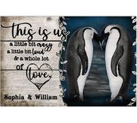 Alfombrilla Antideslizante Alfombra Ducha Pingüino Somos Nosotros Un Poquito Loco Un Poquito Ruidoso Y Mucho Amor Atrapar Suciedad Felpudo Entrada Casa para Pasillo Cocina Puerta 40X60Cm