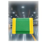 Alfombrilla Antideslizante antiestática, Almohadilla Acolchada antifatiga con Tiras de Advertencia Amarillas, para Estaciones de Montaje, Laboratorios y talleres(Green,90x120 cm)