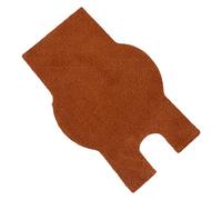 Alfombrilla antideslizante de 5 pulgadas maciza, alfombrilla de confort sólida, accesorio marrón grande de 5,31 x 2,56 pulgadas para una colocación estable con textura cómoda, ideal para músicos que