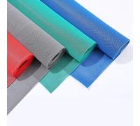 Alfombrilla Antideslizante De Goma para El Suelo De PVC, 0,9 X 3 M, Diseño Hueco, Impermeable, para Cocinas, Restaurantes, Baños, Piscinas, Pasillos, Zonas Húmedas(Green,90x500cm/3x16.4ft)