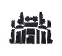 Alfombrilla Antideslizante De Goma Para Ranura De Puerta, Posavasos Con Ranura Para Puerta, Accesorios Para Hyundai Ix35 Para Tucson LM 2010-15 Inserto portavasos(Bianco)