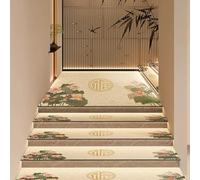 Alfombrilla antideslizante de madera para mascotas, personas mayores y niños, alfombra de interior antideslizante, 30 x 85 cm, cubierta segura y para peldaños