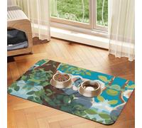 Alfombrilla antideslizante de piel absorbente para mascotas Two Happy Koalas 30 x 45 cm, secado rápido, impermeable, lavable
