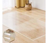 Alfombrilla antideslizante de PVC transparente para silla de oficina para suelos duros, protector de suelo de 1 mm de grosor, tapete transparente para uso doméstico y de oficina, tamaño 80 x 140 cm
