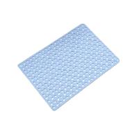 Alfombrilla antideslizante for ducha, alfombrilla con ventosa fuerte, antideslizante por las dos caras, hidrófoba hueca, adecuada for baño, cuarto de baño(Light blue)