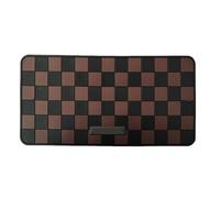 Alfombrilla Antideslizante for salpicadero de Coche 28x15cm, Alfombrilla PVC for navegador teléfono móvil, for Interior con Llave Fija para Coche(Brown)
