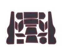 Alfombrilla Antideslizante Goma Teléfono Posavasos con Ranura para Puerta Accesorios Coche para Honda CRV 2015 2016 MK4 Facelift Protege la Superficie Original del vehículo.(Rojo)