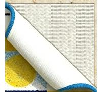 Alfombrilla Antideslizante para Alfombra 60 x 185 cm Tela Antideslizante Base Alfombra Impermeable para Cajón Maletero de Coche Estantes Paletas, Blanquecino