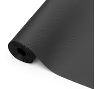 Alfombrilla antideslizante para cajones de 45 x 500 cm, de EVA, se puede cortar, resistente al agua y no adhesiva, alfombrilla antideslizante para armarios de cocina, frigorífico (negro)